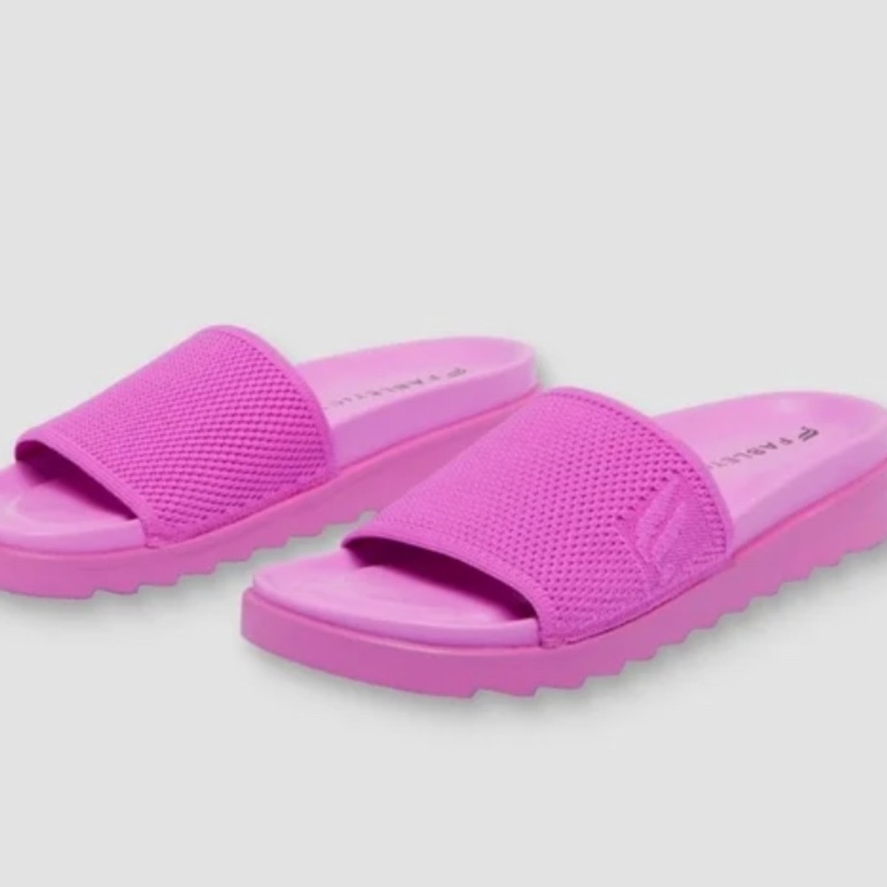 FABLETICS WOMENS PINK SLIDES CUSHIONY COMFORT SLIDE size 9 US